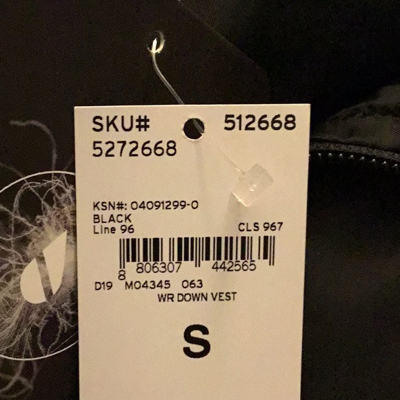 Lands’ End black down puffer vest NWT - Picture 4 of 6